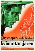 Kvinnotämjaren 1932 poster Gary Cooper Carole Lombard
