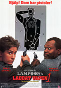 Laddat vapen 1 1993 poster Emilio Estevez Samuel L Jackson Jon Lovitz Gene Quintano Vapen