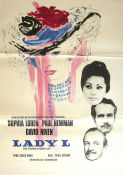 Lady L 1966 poster Sophia Loren Paul Newman David Niven Konstaffischer