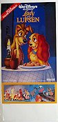Lady och Lufsen 1955 poster Barbara Luddy Clyde Geronimi Animerat Mat och dryck
