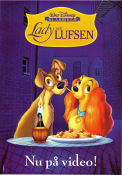 Lady och Lufsen 1955 poster Barbara Luddy Clyde Geronimi Animerat Mat och dryck