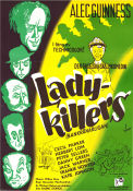 The Ladykillers 1955 poster Alec Guinness Peter Sellers Cecil Parker Herbert Lom Alexander Mackendrick