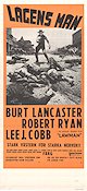Lagens man 1971 poster Burt Lancaster Robert Ryan Lee J Cobb Michael Winner