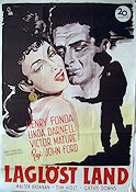 Laglöst land 1947 poster Henry Fonda Linda Darnell John Ford