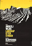 Landskap efter striden 1970 poster Daniel Olbrychski Stanislawa Celinska Aleksander Bardini Andrzej Wajda Konstaffischer Filmen från: Poland