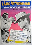 Lång het sommar 1958 poster Paul Newman Orson Welles Joanne Woodward Martin Ritt Text: William Faulkner