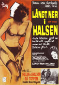 Långt ner i halsen 1972 poster Linda Lovelace Harry Reems Helen Wood Jerry Gerard Gerard Damiano Affischkonstnär: Walter Bjorne Kultfilmer Damer
