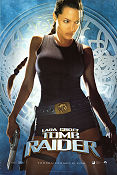 Lara Croft Tomb Raider 2001 poster Angelina Jolie Jon Voight Iain Glen Simon West