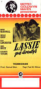 Lassie på äventyr 1943 poster Roddy McDowall Lassie Hundar