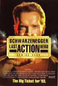 Last Action Hero 1993 poster Arnold Schwarzenegger F Murray Abraham Sharon Stone John McTiernan