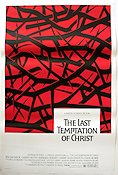 The Last Temptation of Christ 1988 poster Willem Dafoe Harvey Keitel David Bowie Martin Scorsese Religion