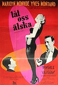 Låt oss älska 1960 poster Marilyn Monroe Yves Montand George Cukor