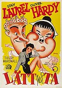 Lätt på tå 1943 poster Laurel and Hardy Helan och Halvan Trudy Marshall Malcolm St Clair Dans