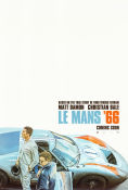 Le Mans 66 2019 poster Matt Damon Christian Bale Jon Bernthal James Mangold Bilar och racing