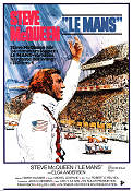 Le Mans 1971 poster Steve McQueen Siegfried Rauch Elga Andersen Louise Edlind Lee H Katzin Bilar och racing Sport