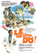 Le och låtsas dö 1973 poster Jean-Paul Belmondo Jacqueline Bisset Vittorio Caprioli Philippe de Broca Agenter
