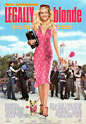 Legally Blonde 2001 poster Reese Witherspoon Luke Wilson Selma Blair Robert Luketic Hundar Skola Damer