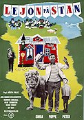 Lejon på stan 1959 poster Nils Poppe Ann-Marie Gyllenspetz Gösta Folke Katter