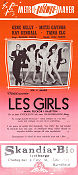 Les Girls 1957 poster Gene Kelly Mitzi Gaynor Kay Kendall George Cukor Musik: Cole Porter Musikaler