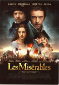 Les Miserables 2012 poster Hugh Jackman Russell Crowe Anne Hathaway Tom Hooper Musikaler