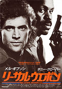Lethal Weapon 1987 poster Mel Gibson Danny Glover Gary Busey Richard Donner Vapen Poliser