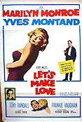 Let´s Make Love 1960 poster Marilyn Monroe Yves Montand George Cukor