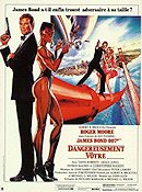 Levande måltavla 1985 poster Roger Moore Tanya Roberts Christopher Walken Grace Jones Broar