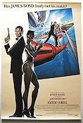 Levande måltavla 1985 poster Roger Moore Tanya Roberts Christopher Walken Grace Jones Broar