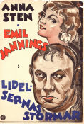 Lidelsernas stormar 1932 poster Anna Sten Emil Jannings