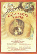 Lilla syster kanin 1988 poster Jan Blomberg Jan Gustavsson Text: Ulf Nilsson Animerat