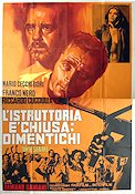 L´Istruttoria e chiusa: dimentichi 1971 poster Franco Nero