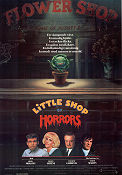 Little Shop of Horrors 1986 poster Rick Moranis Ellen Greene Steve Martin Frank Oz Blommor och växter Musikaler