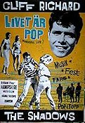 Livet är pop 1965 poster Cliff Richard The Shadows Rock och pop