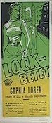 Lockbetet 1956 poster Sophia Loren Marcello Mastroianni