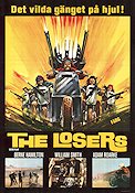 The Losers 1970 poster William Smith Bernie Hamilton Jack Starrett Motorcyklar Kultfilmer