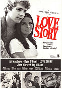 Love Story 1970 poster Ali MacGraw Ryan O´Neal John Marley Ray Milland Arthur Hiller Romantik