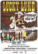 Lucky Luke 1971 poster Lucky Luke Text: Morris-Goscinny Animerat Från serier