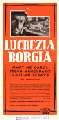 Lucrezia Borgia 1953 poster Martine Carol Christian-Jaque