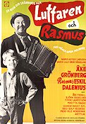 Luffaren och Rasmus 1955 poster Åke Grönberg Eskil Dalenius Åke Fridell Rolf Husberg Text: Astrid Lindgren Instrument