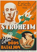 Luftens dödsbataljon 1934 poster Erich von Stroheim Flyg