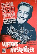 Luftens musketörer 1942 poster Errol Flynn Ronald Reagan Raoul Walsh