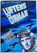 Luftens örnar 1950 poster Gregory Peck Flyg