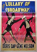 Lullaby of Broadway 1951 poster Doris Day Gene Nelson Musikaler