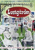 Lustgården 1961 poster Sickan Carlsson Gunnar Björnstrand Bibi Andersson Alf Kjellin
