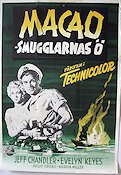 Macao smugglarnas ö 1951 poster Jeff Chandler Strand