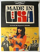 Made in USA 1966 poster Marianne Faithfull Anna Karina Jean-Luc Godard
