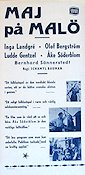 Maj på Malö 1947 poster Inga Landgré Åke Söderblom Olof Bergström Skärgård