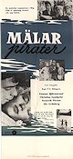 Mälarpirater 1959 poster Gunnar Björnstrand Åke Grönberg Thomas Bolme Per G Holmgren Skepp och båtar Skärgård