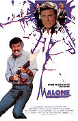 Malone 1987 poster Burt Reynolds Cliff Robertson Harley Cokeliss