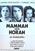 Mamman och horan 1974 poster Bernadette Lafont Jean Eustache